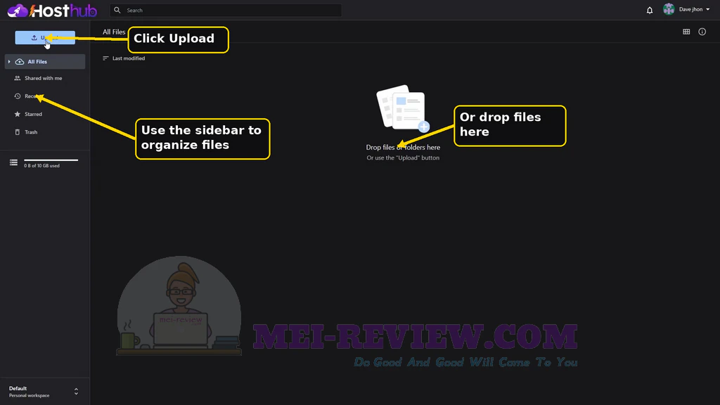 HostHub-demo-7-Upload