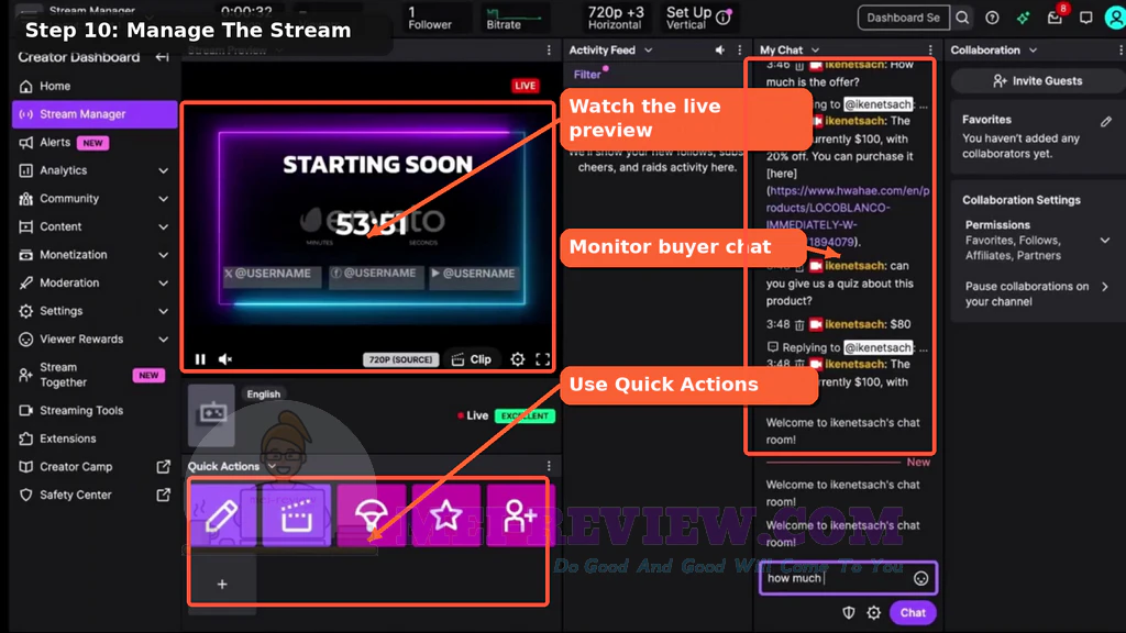 LiveStreamingSalesAgentsAI-demo-10-Manage