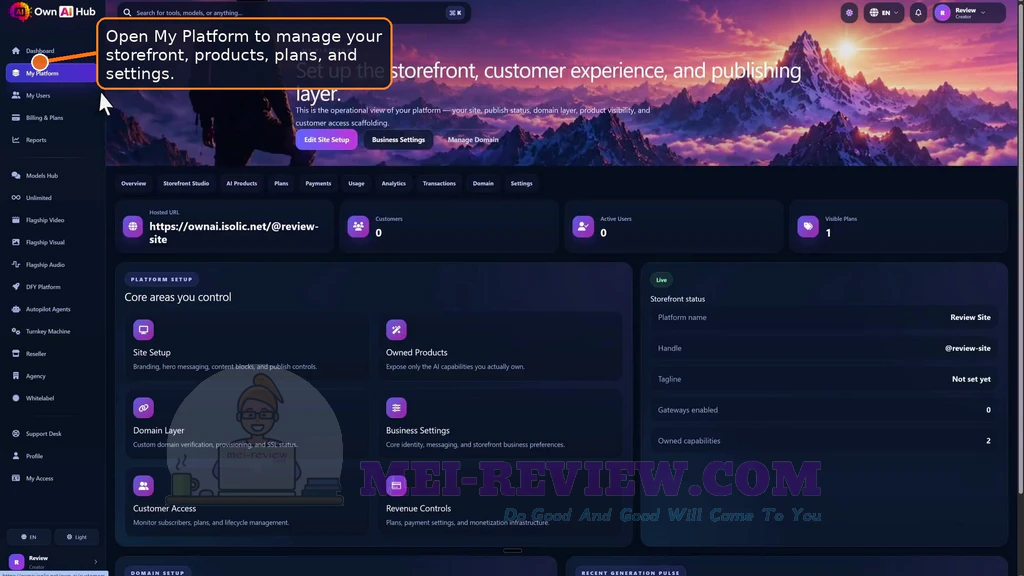 Own-AI-Hub-demo-3-Platform