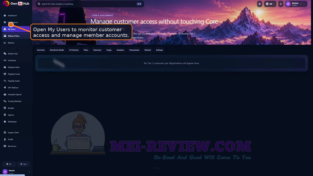 Own-AI-Hub-demo-7-Users