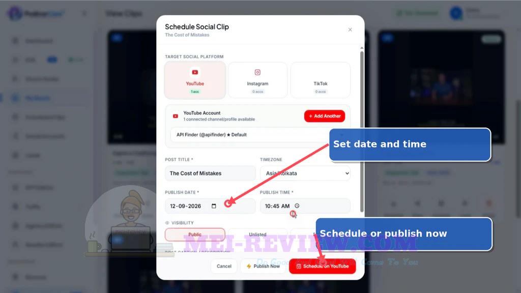 PodinarClaw-AI-demo-14-Schedule