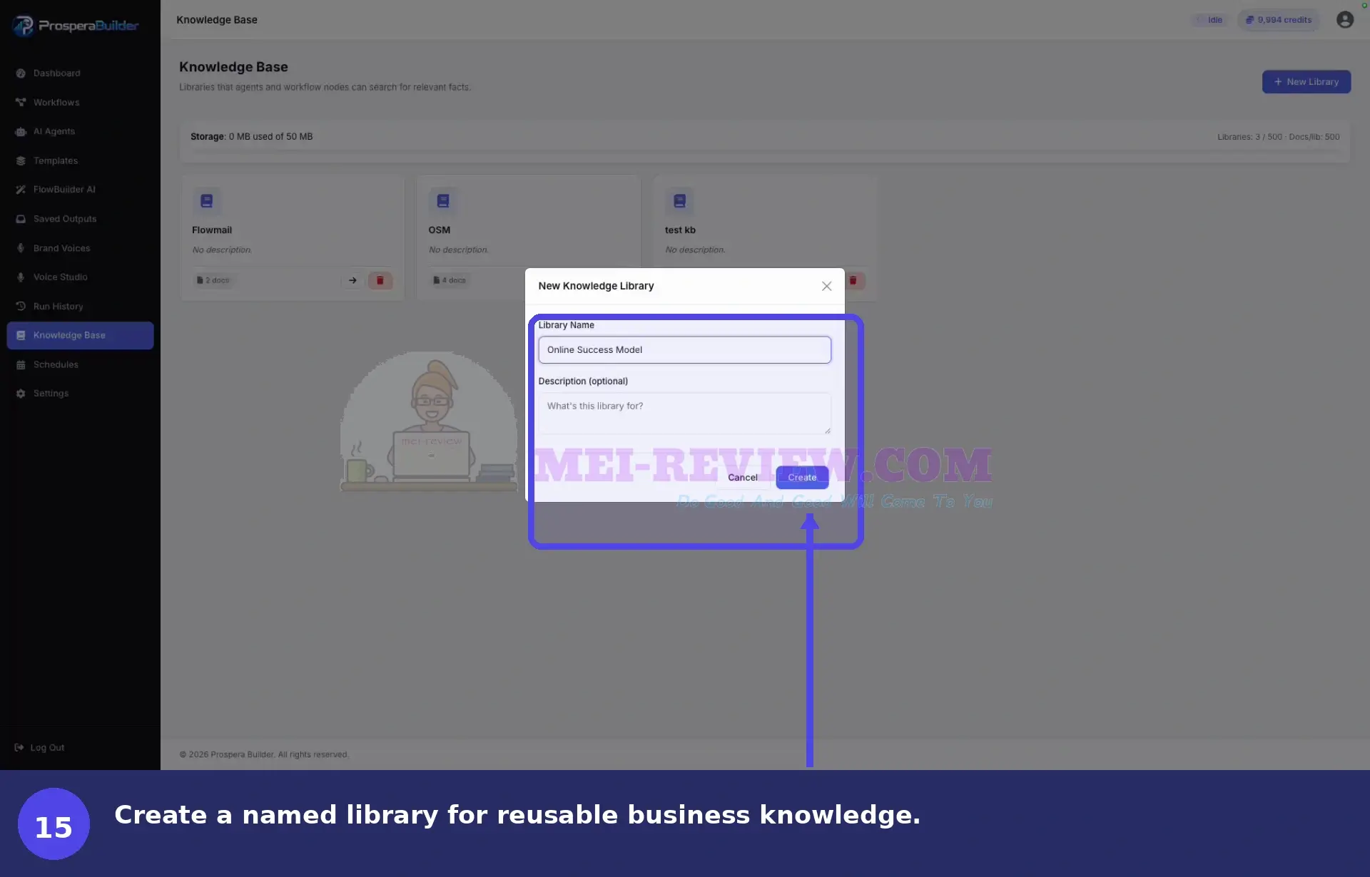 ProsperaBuilder-Demo-15-knowledge
