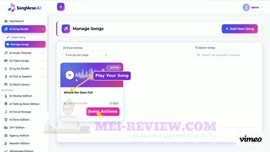 SongVerse-AI-demo-4-Manage