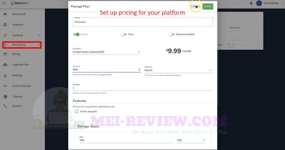 Streamz-AI-Demo-11-price