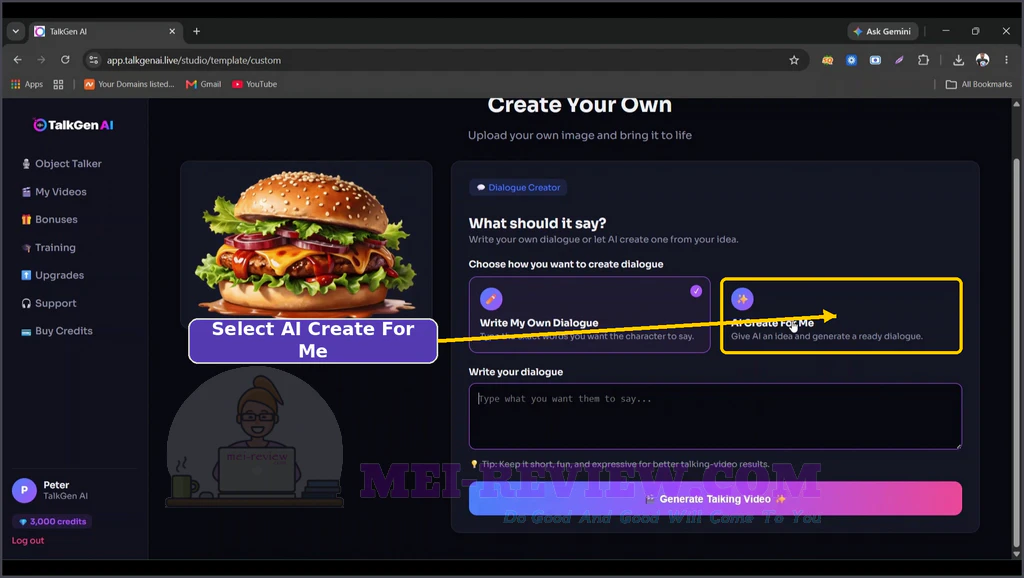 TalkGen-AI-demo-6-Choose