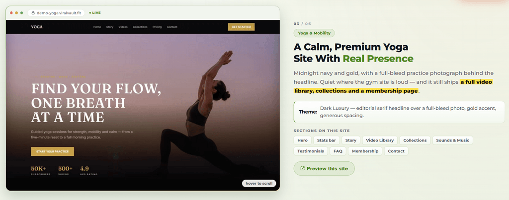 ViralVault-AI-Site-3-Yoga-Site