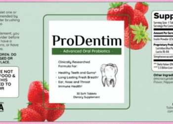 ProDentim Ingredients Label