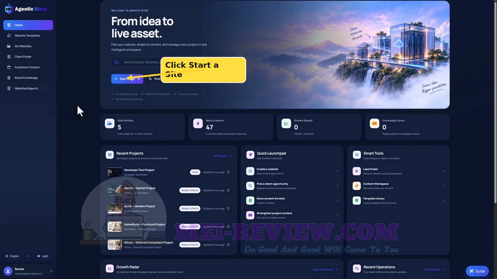 Agentic-Sites-demo-2-Start