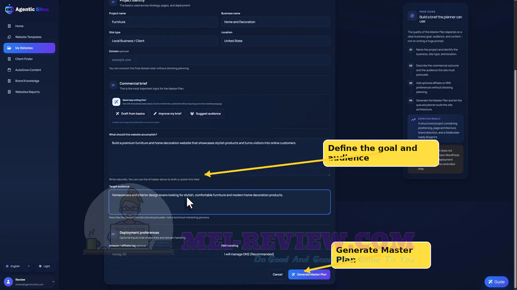 Agentic-Sites-demo-4-Define
