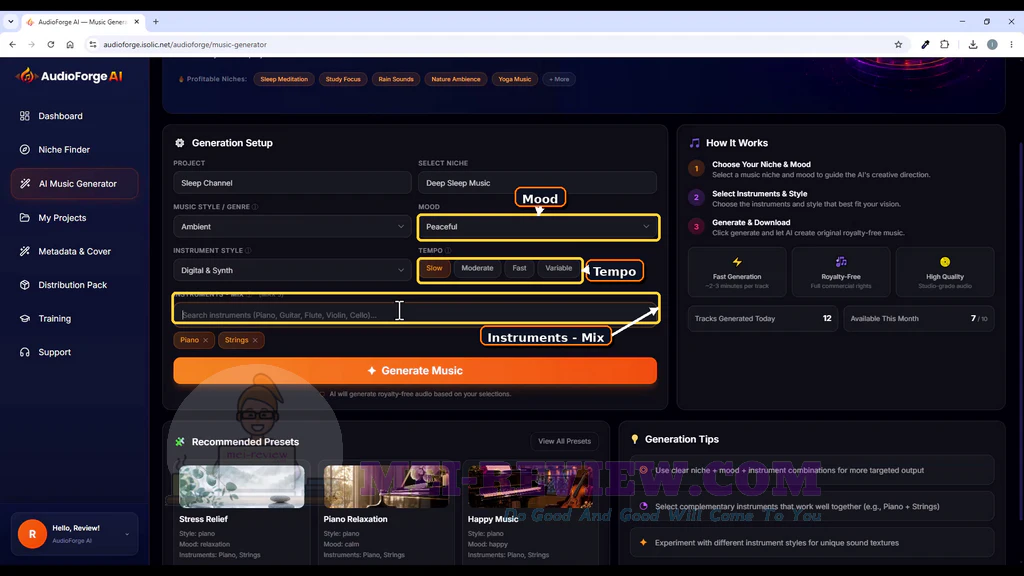 AudioForge-AI-demo-6-Configure