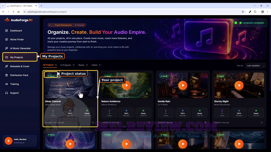 AudioForge-AI-demo-8-Projects
