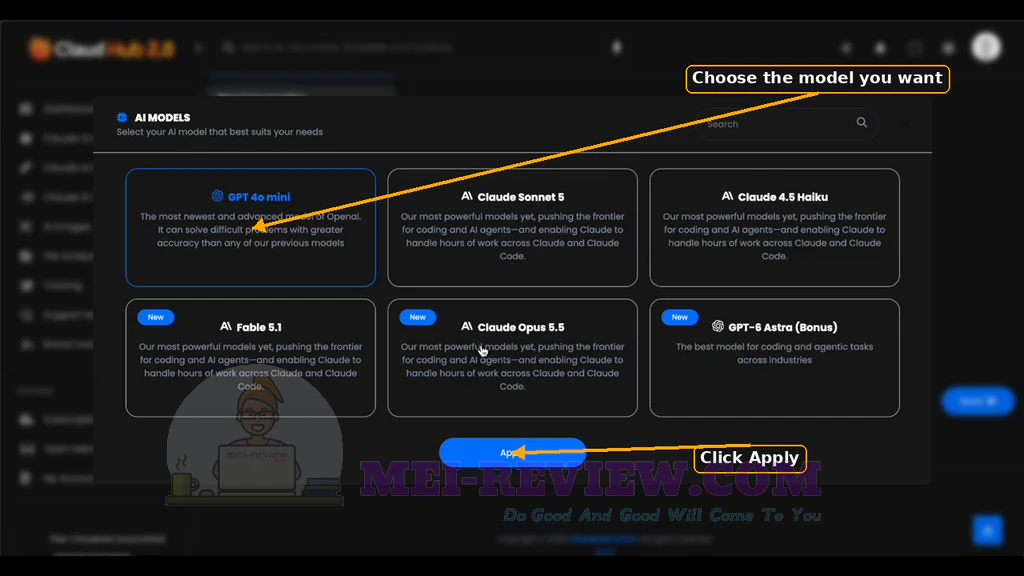 ClaudHub-AI-2-0-demo-4-Choose