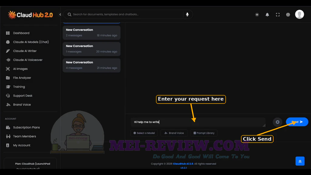 ClaudHub-AI-2-0-demo-5-Send