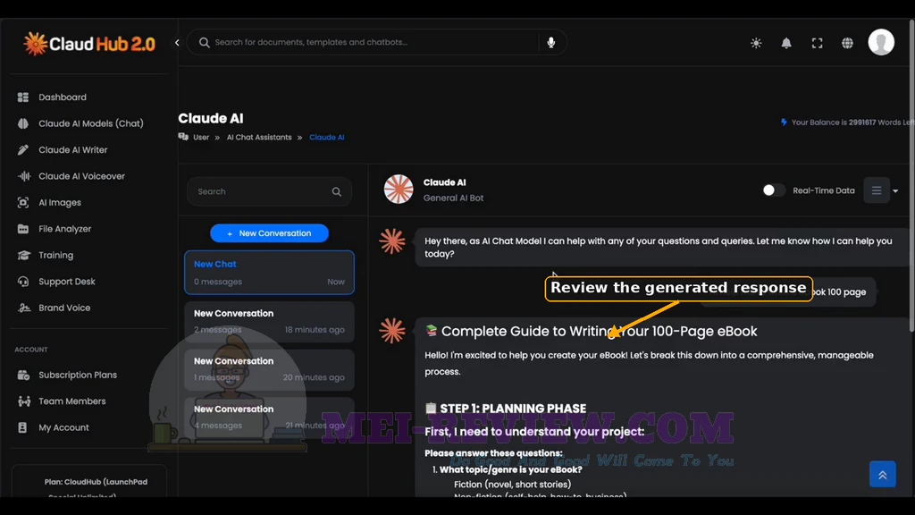 ClaudHub-AI-2-0-demo-6-Review