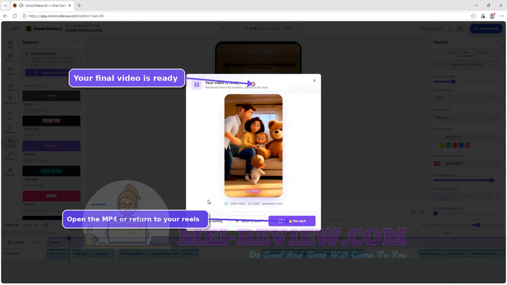 ComicVideos-AI-demo-10-Export