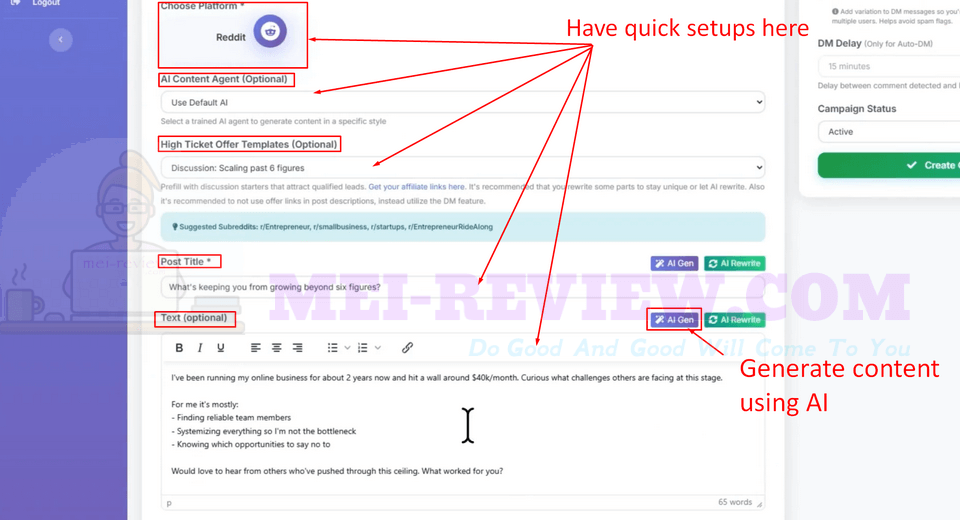 Reddify-AI-Demo-3-setups
