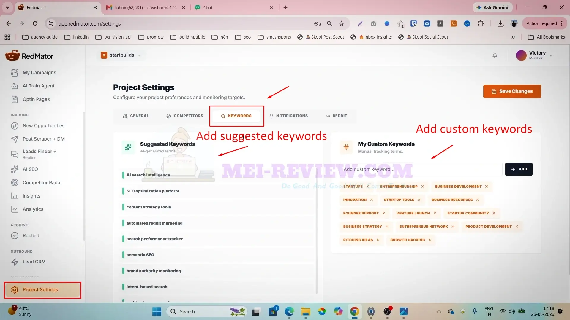 Redmator-Demo-4-Keyword