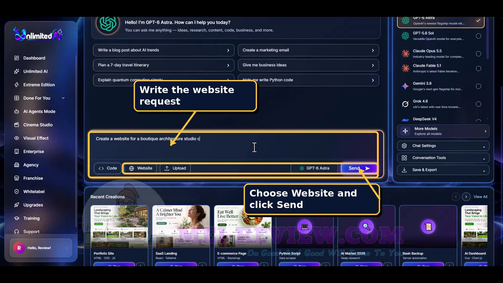 Unlimited-AI-demo-13-Create