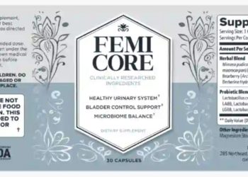 femicore ingredients label